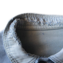 Load image into Gallery viewer, 1950's "LE MONT ST MICHEL" FADED BLUE MOLESKIN JACKET (LARGE)