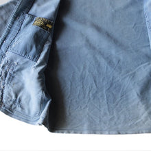 Load image into Gallery viewer, 1950's "LE MONT ST MICHEL" FADED BLUE MOLESKIN JACKET (LARGE)