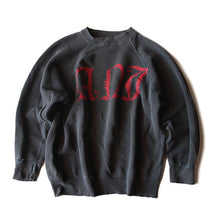 画像をギャラリービューアに読み込む, 1960's FADED BLACK COTTON SWEAT SHIRT (MEDIUM)