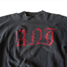 画像をギャラリービューアに読み込む, 1960's FADED BLACK COTTON SWEAT SHIRT (MEDIUM)