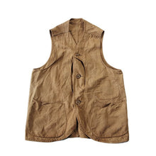 Load image into Gallery viewer, ~ 1930's HALF MOON HUNTING VEST (LARGE)