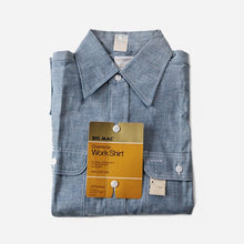 Load image into Gallery viewer, NOS 1960's ~ "BIG MAC" BLUE COTTON CHAMBRAY SHIRT (15 HALF)