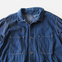 Load image into Gallery viewer, WW2 TWO TONE DENIM WORK JACKET (LARGE)