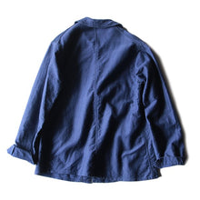 Load image into Gallery viewer, ~ 1940's "LE RETORS" FRENCH MOLE SKIN WORK JACKET WITH V POCKET (MEDIUM) TWO WASH