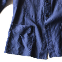 Load image into Gallery viewer, ~ 1940's "LE RETORS" FRENCH MOLE SKIN WORK JACKET WITH V POCKET (MEDIUM) TWO WASH