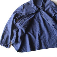 Load image into Gallery viewer, ~ 1940's "LE RETORS" FRENCH MOLE SKIN WORK JACKET WITH V POCKET (MEDIUM) TWO WASH