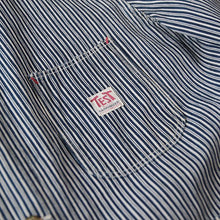 Load image into Gallery viewer, 1940's "TEST" HICKORY STRIPE WORK COVERALL (LARGE) MINT CONDIION