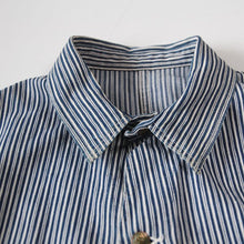 Load image into Gallery viewer, 1940's "TEST" HICKORY STRIPE WORK COVERALL (LARGE) MINT CONDIION
