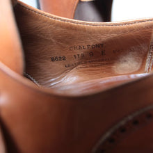 Load image into Gallery viewer, OLD "CROCKETT & JONES" MONK STRAP WING TIP LEATHER SHOES (SIZE 9)