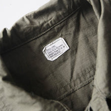 Load image into Gallery viewer, 1968's "USARMY" JUNGLE FATIGUE JACKET RIP STOP (LARGE-LONG) MINT CONDITION