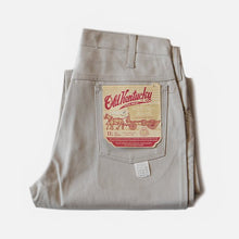 Load image into Gallery viewer, NOS 1960's "OLD KENTUCKY" SLIM TAPARED TWILL PANTS (W29) NATURAL