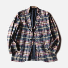 Load image into Gallery viewer, 1960's "COLLEGE TOWN" INDIA MADRAS THREE BUTTON JACKET (MEDIUM)