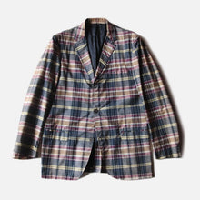 Load image into Gallery viewer, 1960's "COLLEGE TOWN" INDIA MADRAS THREE BUTTON JACKET (MEDIUM)