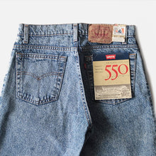 Load image into Gallery viewer, NOS 1980's "LEVI'S" 550 TAPARED DENIM PANTS (W31)