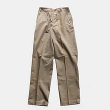 Load image into Gallery viewer, NOS 1940's "USARMY" DOUBLE STITCH CHINO TROUSER (W32)