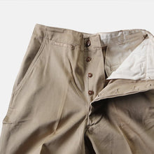 Load image into Gallery viewer, NOS 1940's "USARMY" DOUBLE STITCH CHINO TROUSER (W32)