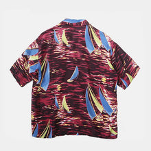 Load image into Gallery viewer, 1950's "MCGREGOR" SURF PRINTED RAYON ALOHA SHIRT (ML)
