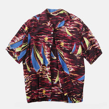 Load image into Gallery viewer, 1950's "MCGREGOR" SURF PRINTED RAYON ALOHA SHIRT (ML)