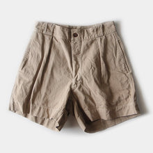 Load image into Gallery viewer, 1950's FRENCH ARMY MILITARY CHINO SHORTS (W31)