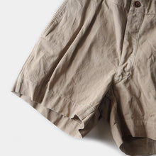 Load image into Gallery viewer, 1950's FRENCH ARMY MILITARY CHINO SHORTS (W31)