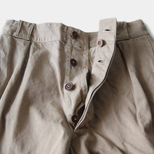 Load image into Gallery viewer, 1950's FRENCH ARMY MILITARY CHINO SHORTS (W31)