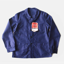 Load image into Gallery viewer, NOS 1950's FRENCH BLUE MOLESKIN JACKET (46 MEDIUM)