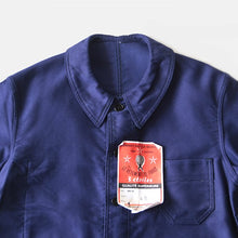 Load image into Gallery viewer, NOS 1950's FRENCH BLUE MOLESKIN JACKET (46 MEDIUM)