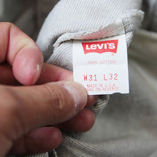 Load image into Gallery viewer, NOS 1980's "LEVI'S" 550 WHITE WASHED DENIM PANTS (W31)