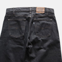Load image into Gallery viewer, NOS 1980's "LEVI'S" 505 BLACK DENIM PANTS (W34) USMADE