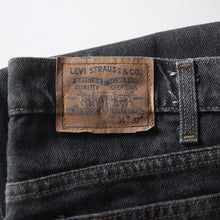 Load image into Gallery viewer, NOS 1980's "LEVI'S" 505 BLACK DENIM PANTS (W34) USMADE