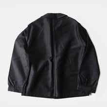 Load image into Gallery viewer, NOS 1950's ~ FRENCH WORK BLACK MOLESKIN JACKET (LARGE)