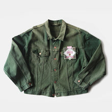 Load image into Gallery viewer, NOS 1990's "LEVI'S" GREEN DENIM BIG JACKET (LARGE)