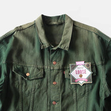 Load image into Gallery viewer, NOS 1990's "LEVI'S" GREEN DENIM BIG JACKET (LARGE)