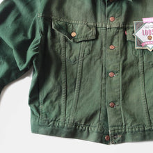 Load image into Gallery viewer, NOS 1990's "LEVI'S" GREEN DENIM BIG JACKET (LARGE)