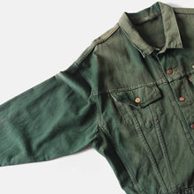 Load image into Gallery viewer, NOS 1990's "LEVI'S" GREEN DENIM BIG JACKET (LARGE)