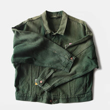 Load image into Gallery viewer, NOS 1990's "LEVI'S" GREEN DENIM BIG JACKET (LARGE)
