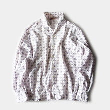 Load image into Gallery viewer, 1960's FRENCH ITALIAN COLLAR COTTON SHIRT (LARGE)