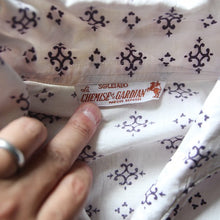 Load image into Gallery viewer, 1960's FRENCH ITALIAN COLLAR COTTON SHIRT (LARGE)