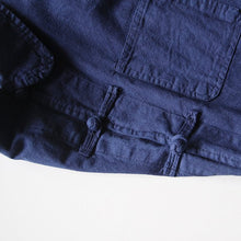 Load image into Gallery viewer, ~ 1980's FRENCH CHINA INDIGO COTTON SHIRT (60 LARGE) MINT CONDITION