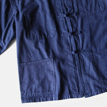 Load image into Gallery viewer, ~ 1980's FRENCH CHINA INDIGO COTTON SHIRT (64 X-LARGE) MINT CONDITION