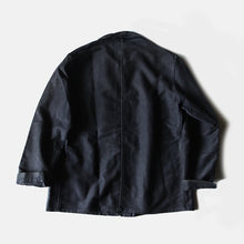 Load image into Gallery viewer, 1950's ~ "LE MONT SAINT MARTIN" BLACK MOLESKIN WORK JACKET (50 LARGE)