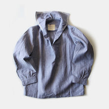 Load image into Gallery viewer, NOS 1960's FRENCH NAVY LINEN PULLOVER (LARGE)