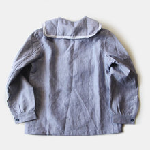 Load image into Gallery viewer, NOS 1960's FRENCH NAVY LINEN PULLOVER (LARGE)