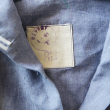 Load image into Gallery viewer, NOS 1960's FRENCH NAVY LINEN PULLOVER (LARGE)