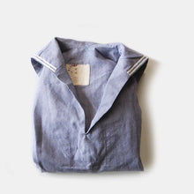 Load image into Gallery viewer, NOS 1960's FRENCH NAVY LINEN PULLOVER (LARGE)