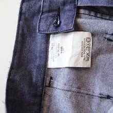 Load image into Gallery viewer, NOS AUTHENTIC FRENCH NAVY DENIM PANTS (W30)