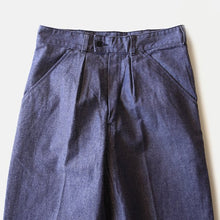 Load image into Gallery viewer, NOS AUTHENTIC FRENCH NAVY DENIM PANTS (W32)