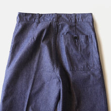 Load image into Gallery viewer, NOS AUTHENTIC FRENCH NAVY DENIM PANTS (W32)