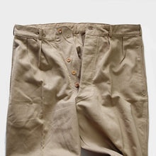 Load image into Gallery viewer, NOS FRENCH ARMY M-52 1ST PATTERN CHINO TROUSER (W34)