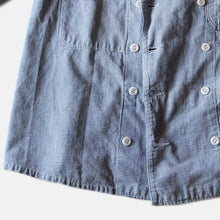 Load image into Gallery viewer, 1930's FRENCH HOUNDSTOOTH COTTON COOK JACKET (MEDIUM)